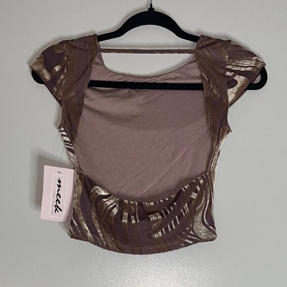 Brown Wavy Top - Picture 3 of 4